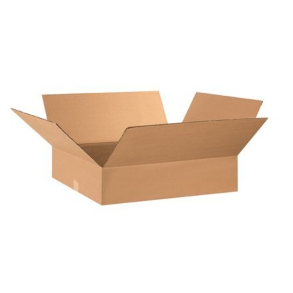 Box Packaging Flat Cardboard Corrugated Boxes, 28"L x 16"W x 5"H, Kraft 28165